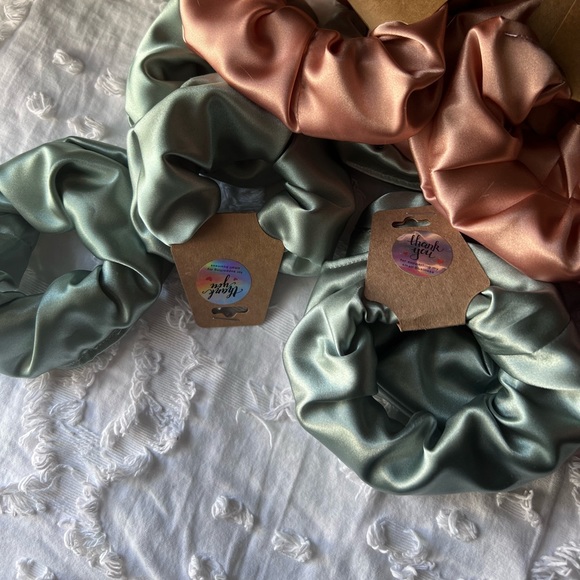 Handmade | Jade Satin Scrunchie - Picture 4 of 5
